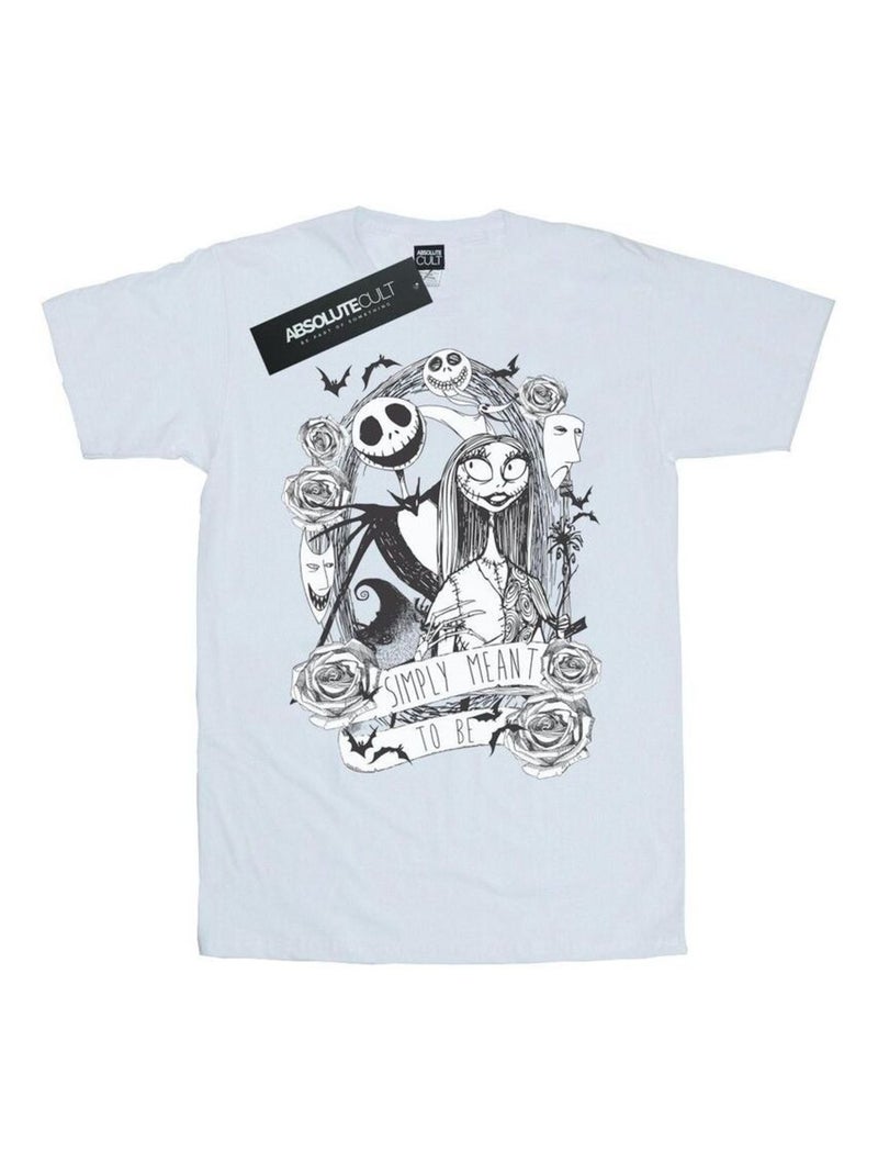 Disney - T-shirt L'Étrange Noël de monsieur Jack SIMPLY MEANT TO BE Blanc - Kiabi