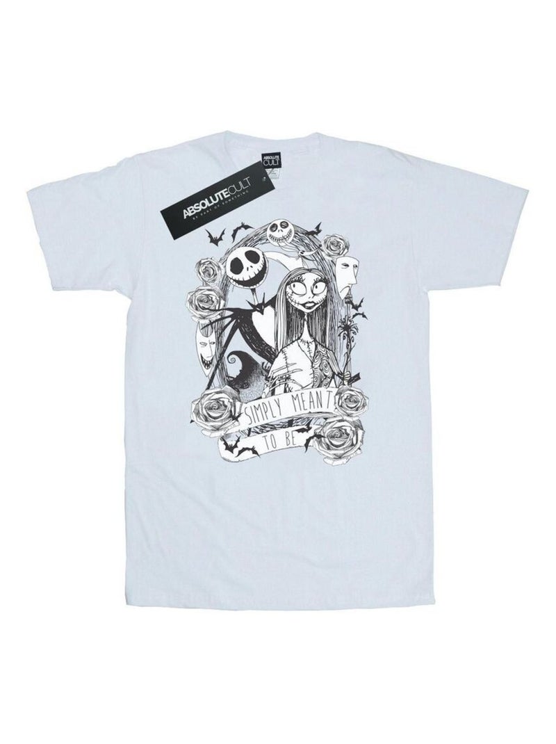 Disney - T-shirt L'Étrange Noël de monsieur Jack SIMPLY MEANT TO BE Blanc - Kiabi
