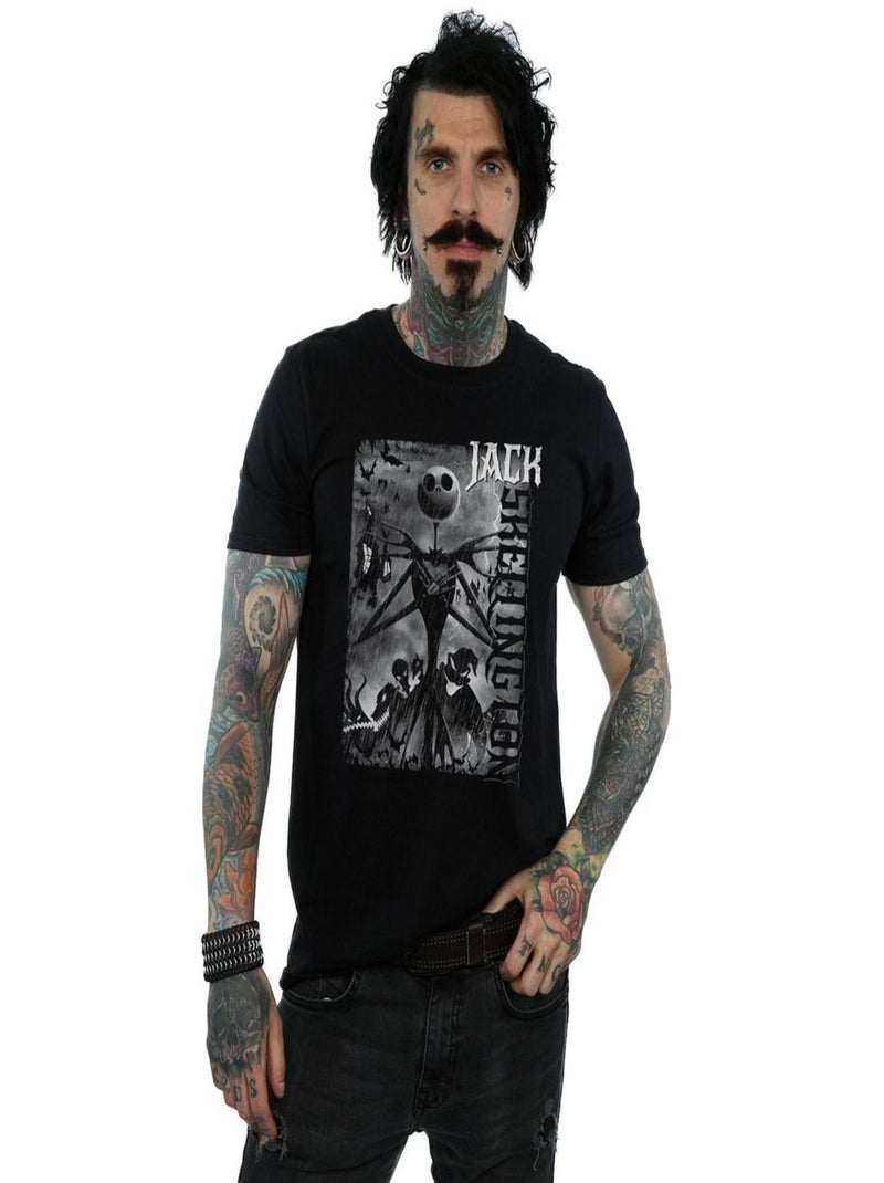 Disney - T-shirt L'Étrange Noël de monsieur Jack SKELLINGTON Noir - Kiabi