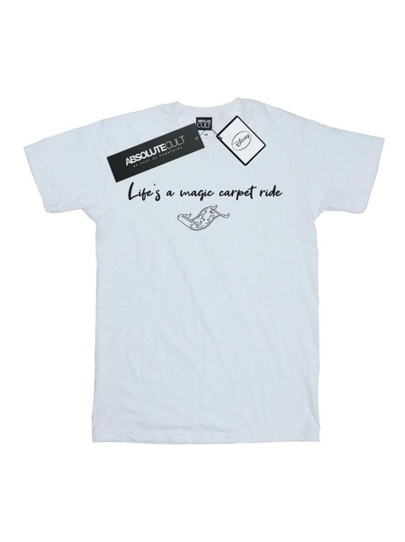 Disney - T-shirt LIFE'S A MAGIC CARPET RIDE Blanc - Kiabi