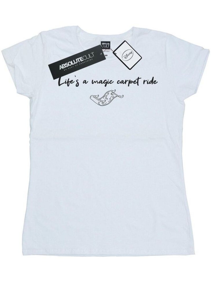 Disney - T-shirt LIFE'S A MAGIC CARPET RIDE Blanc - Kiabi