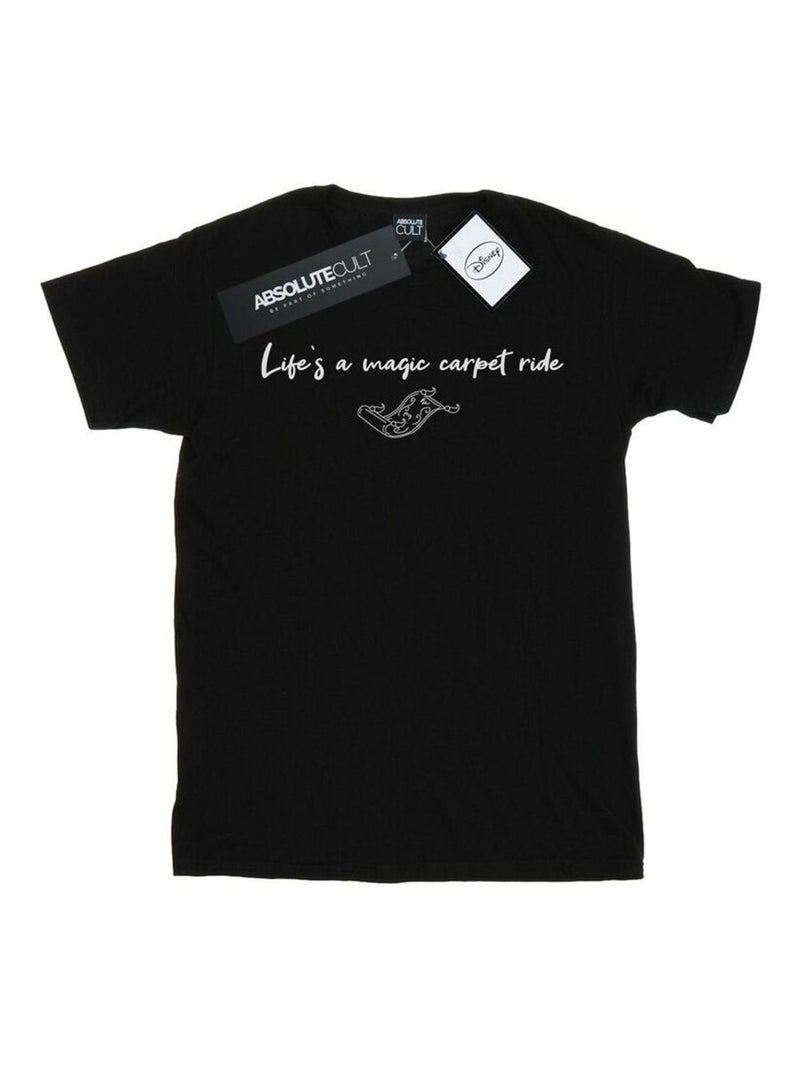 Disney - T-shirt LIFE'S A MAGIC CARPET RIDE Noir - Kiabi