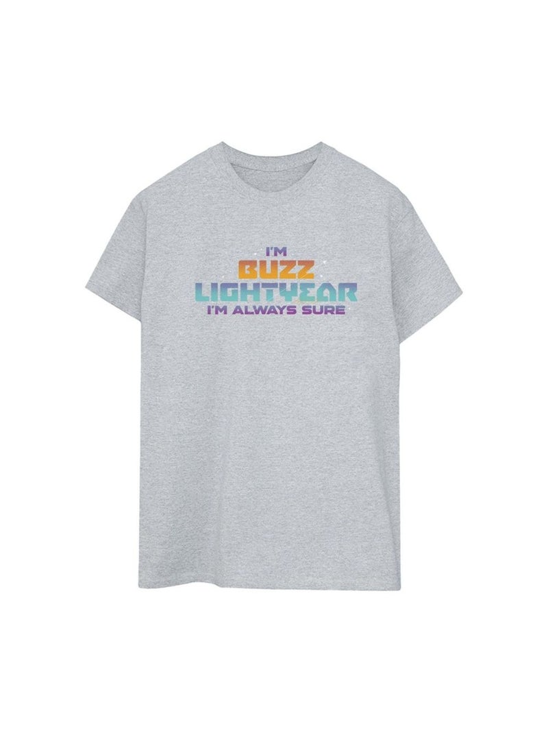 Disney - T-shirt LIGHTYEAR ALWAYS SURE Gris chiné - Kiabi