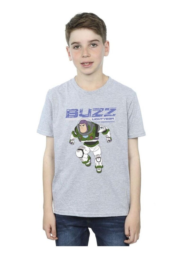 Disney - T-shirt LIGHTYEAR JUMP TO ACTION Gris chiné - Kiabi