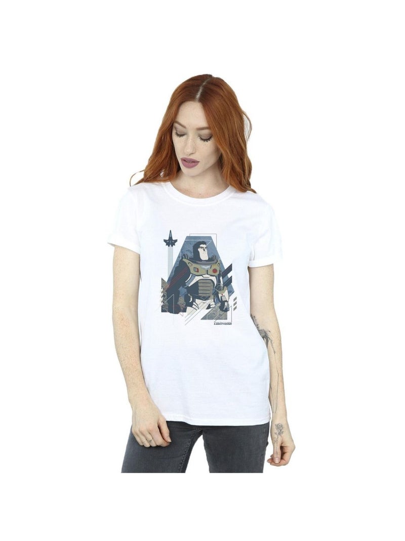 Disney - T-shirt LIGHTYEAR LOOK TO THE STARS Blanc - Kiabi
