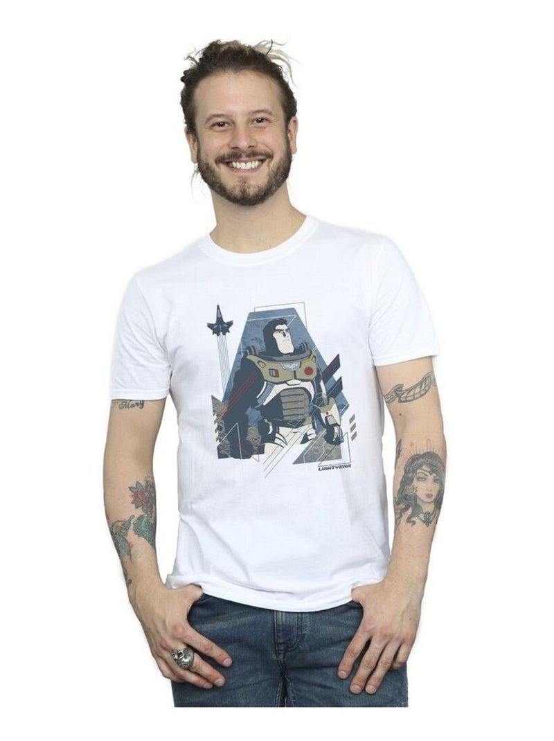 Disney - T-shirt LIGHTYEAR LOOK TO THE STARS Blanc - Kiabi