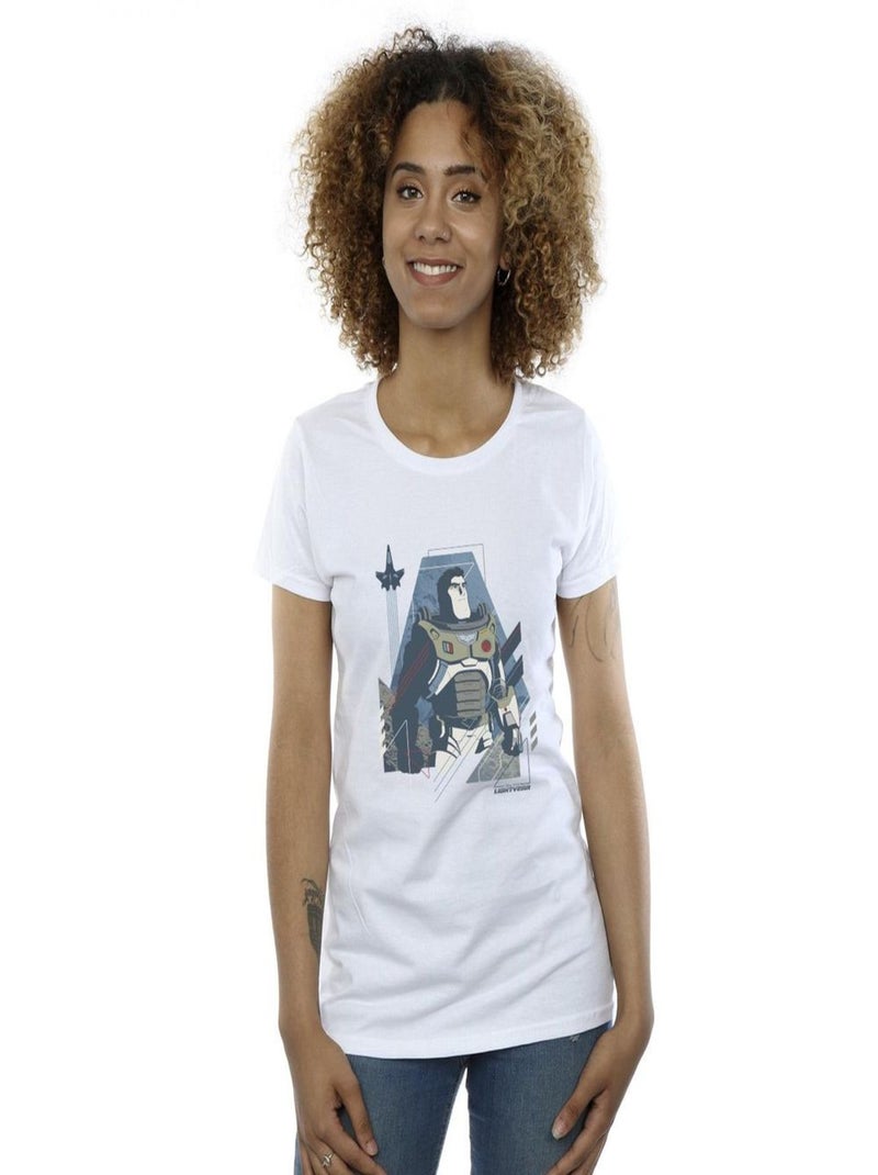 Disney - T-shirt LIGHTYEAR LOOK TO THE STARS Blanc - Kiabi