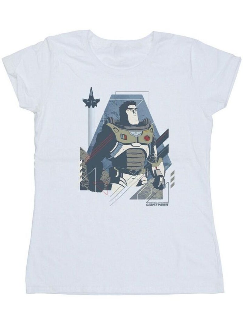 Disney - T-shirt LIGHTYEAR LOOK TO THE STARS Blanc - Kiabi