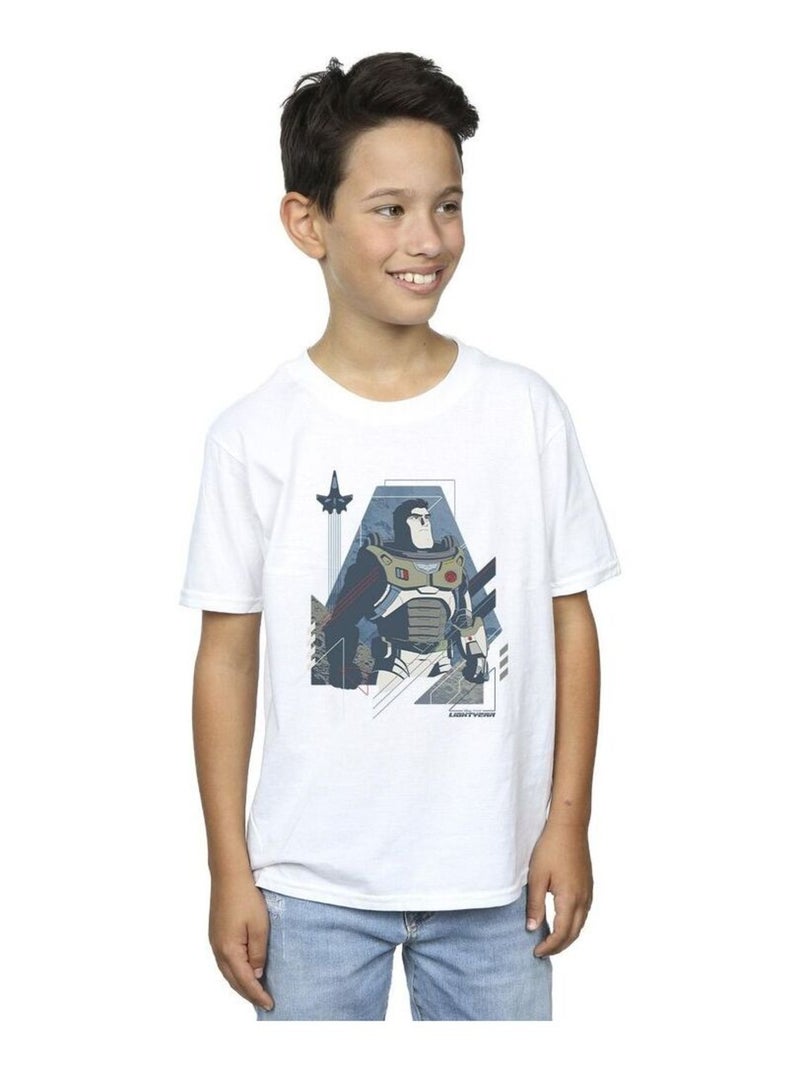Disney - T-shirt LIGHTYEAR LOOK TO THE STARS Blanc - Kiabi