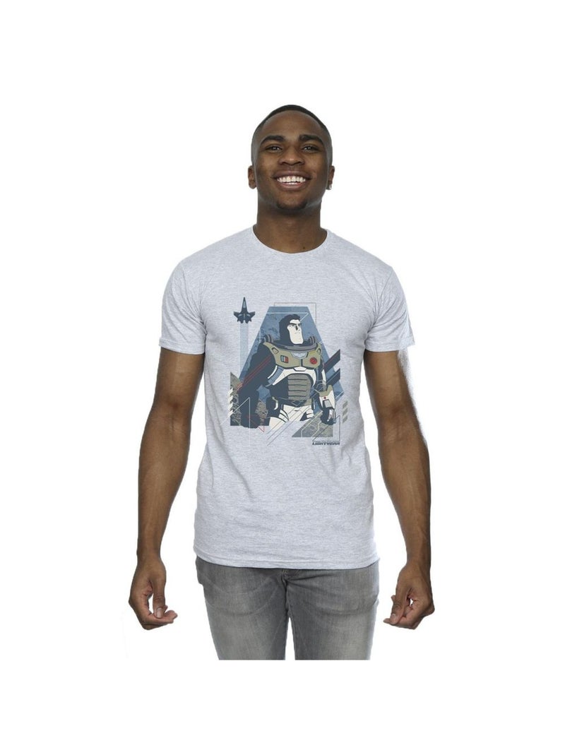 Disney - T-shirt LIGHTYEAR LOOK TO THE STARS Gris chiné - Kiabi