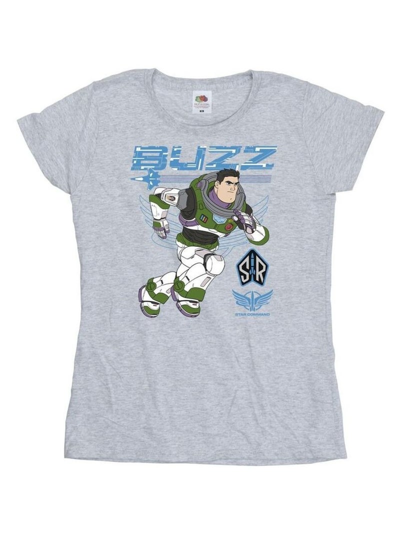 Disney - T-shirt LIGHTYEAR RUN TO ACTION Gris chiné - Kiabi