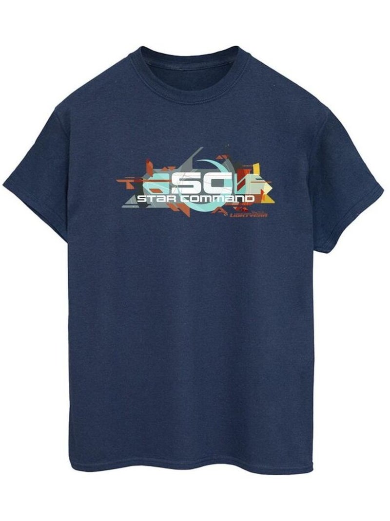 Disney - T-shirt LIGHTYEAR STAR COMMAND GRAPHIC TITLE Bleu marine - Kiabi