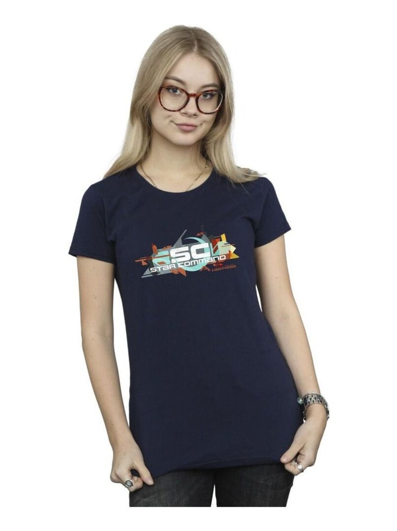 Disney - T-shirt LIGHTYEAR STAR COMMAND GRAPHIC TITLE Bleu marine - Kiabi