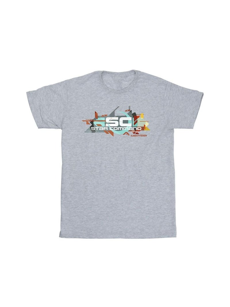 Disney - T-shirt LIGHTYEAR STAR COMMAND GRAPHIC TITLE Gris chiné - Kiabi