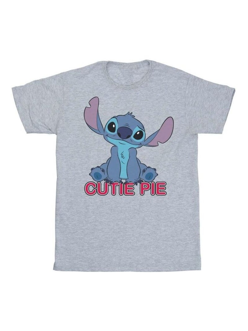 Disney - T-shirt LILO AND STITCH Gris chiné - Kiabi