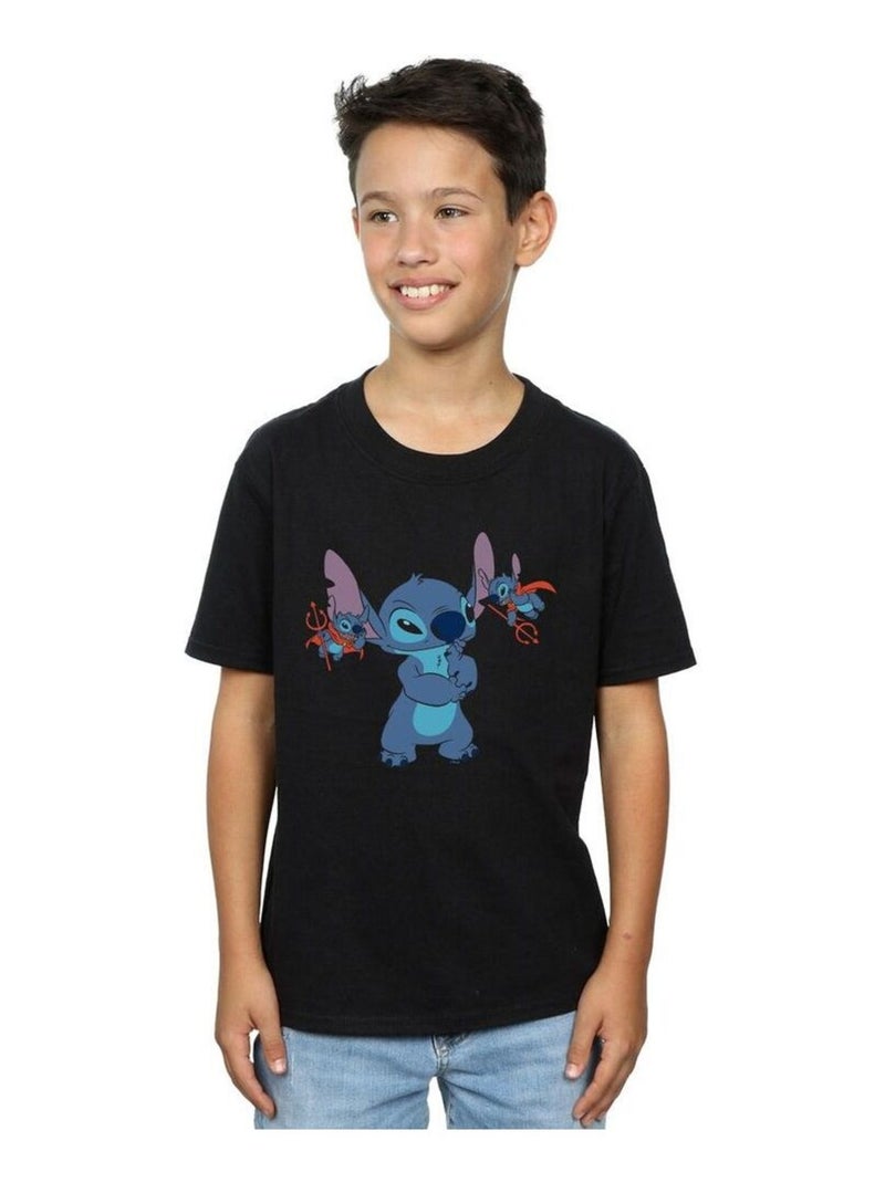 Disney - T-shirt LILO AND STITCH Noir - Kiabi