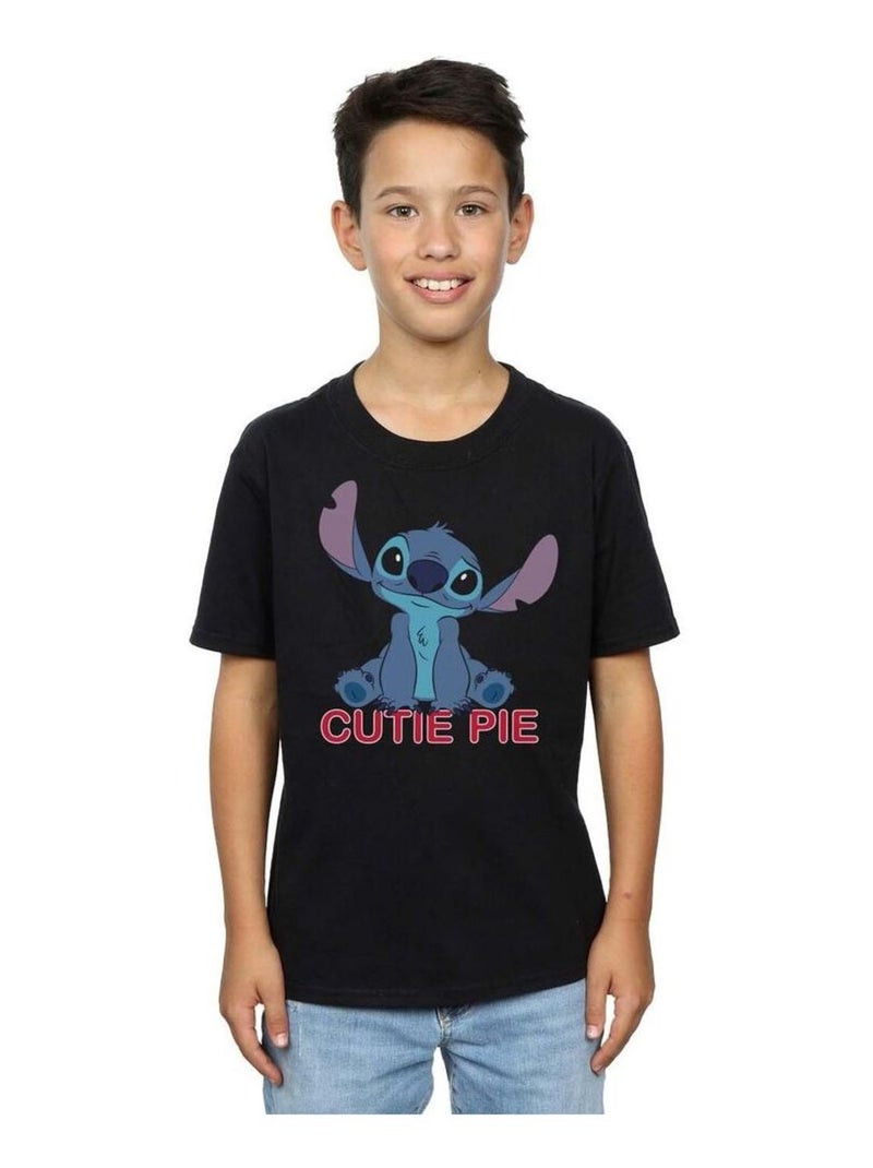 Disney - T-shirt LILO AND STITCH Noir - Kiabi