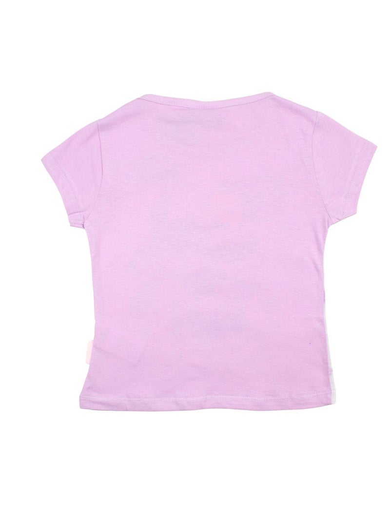 Disney - T-shirt Lilo et Stitch Mauve - Kiabi