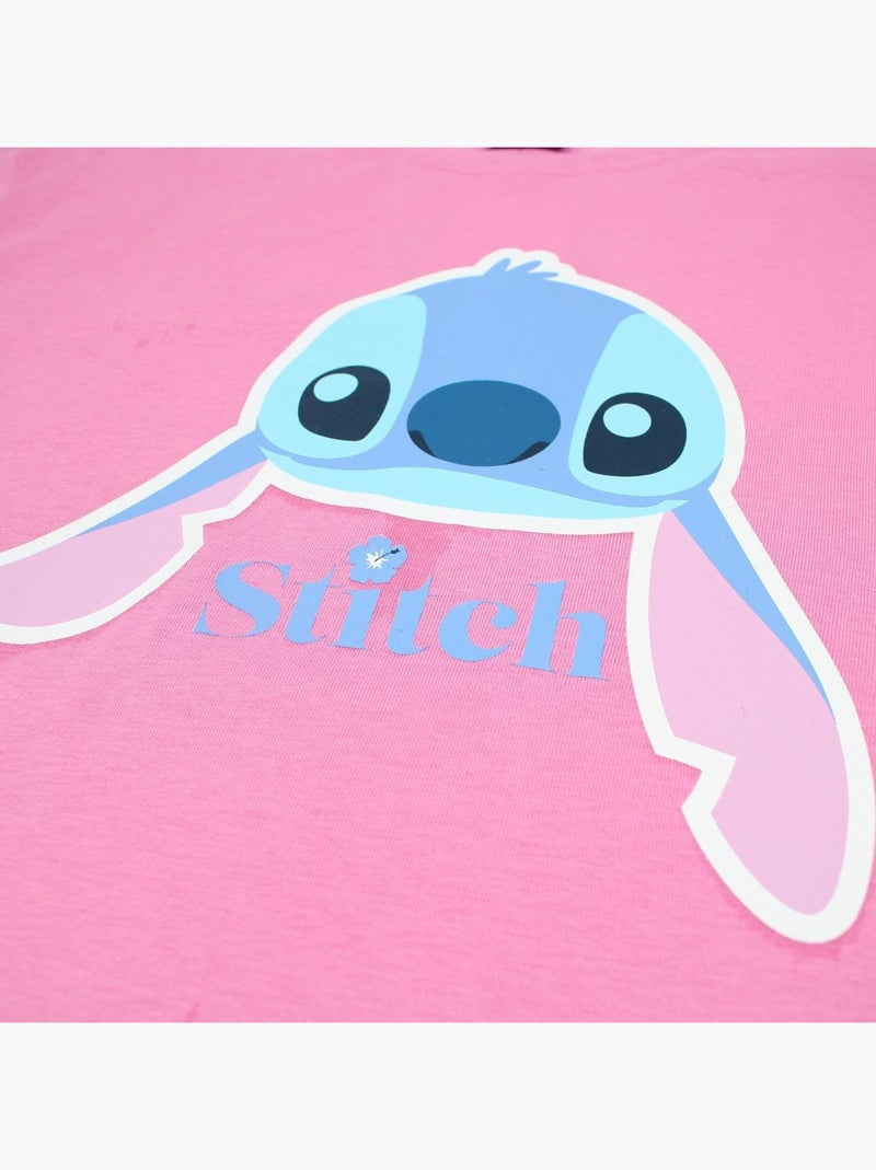 Disney - T-shirt Lilo et Stitch. Rose - Kiabi