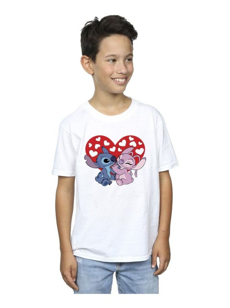 Disney - T-shirt LILO & STITCH Blanc - Kiabi