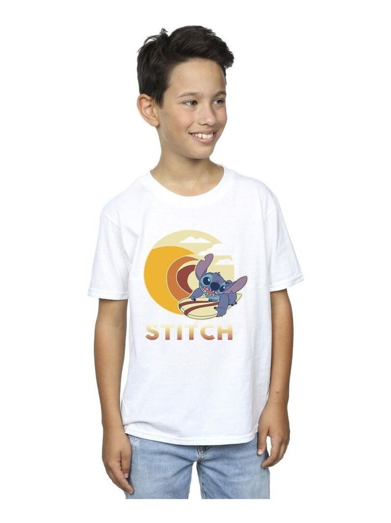 Disney - T-shirt LILO & STITCH Blanc - Kiabi