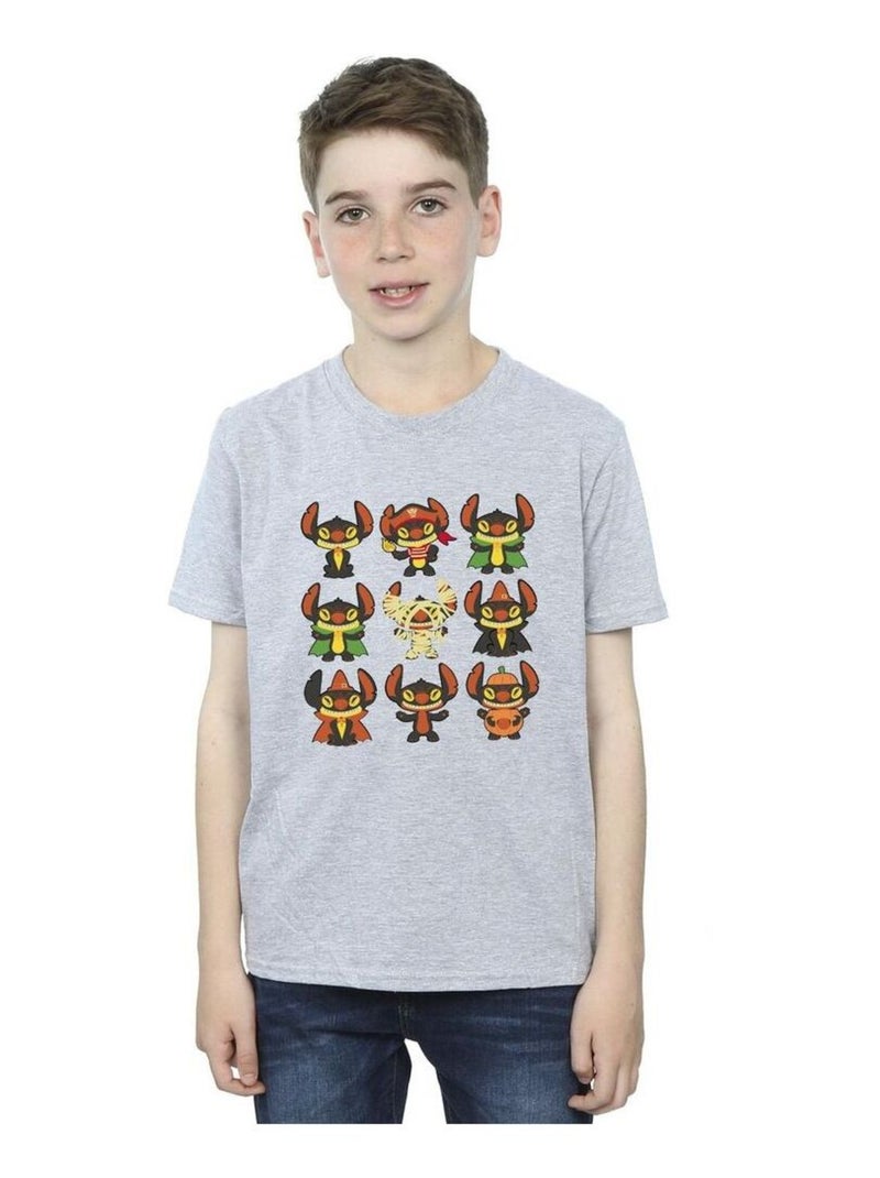 Disney - T-shirt LILO & STITCH Gris chiné - Kiabi