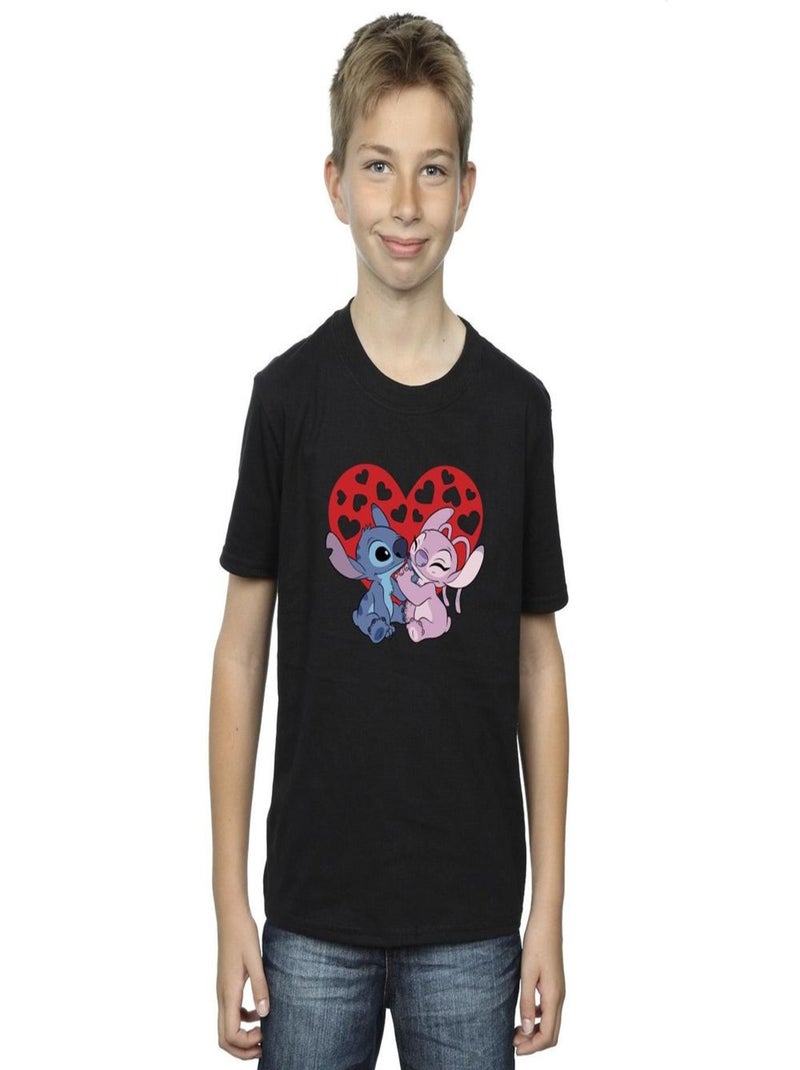 Disney - T-shirt LILO & STITCH Noir - Kiabi