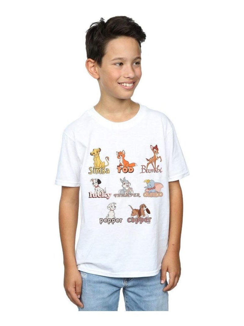 Disney - T-shirt LITTLE FRIENDS Blanc - Kiabi