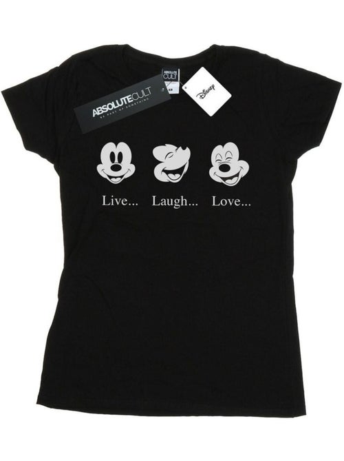 Disney - T-shirt LIVE LOVE LAUGH - Kiabi