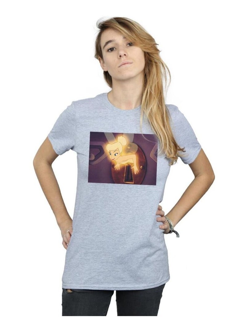 Disney - T-shirt LOCK SQUEEZE Gris chiné - Kiabi