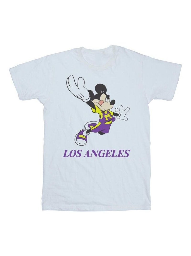Disney - T-shirt LOS ANGELES Blanc - Kiabi