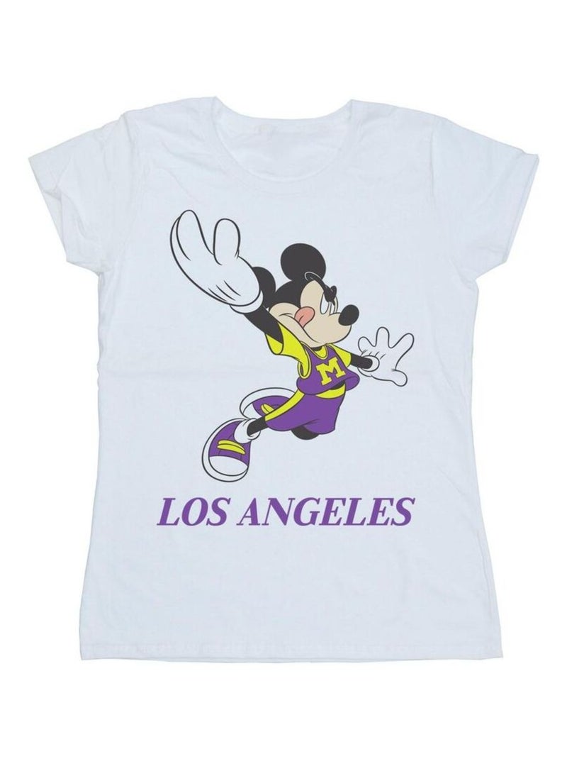 Disney - T-shirt LOS ANGELES Blanc - Kiabi