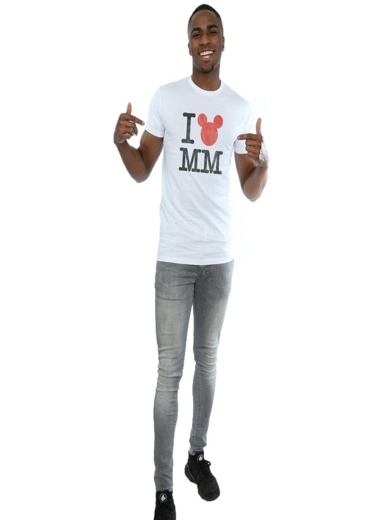 Disney - T-shirt LOVE Blanc - Kiabi