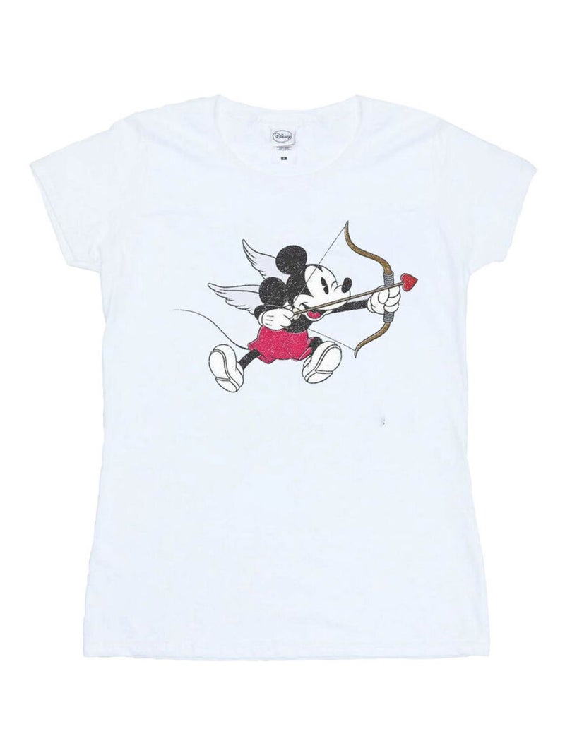 Disney - T-shirt LOVE CHERUB Blanc - Kiabi