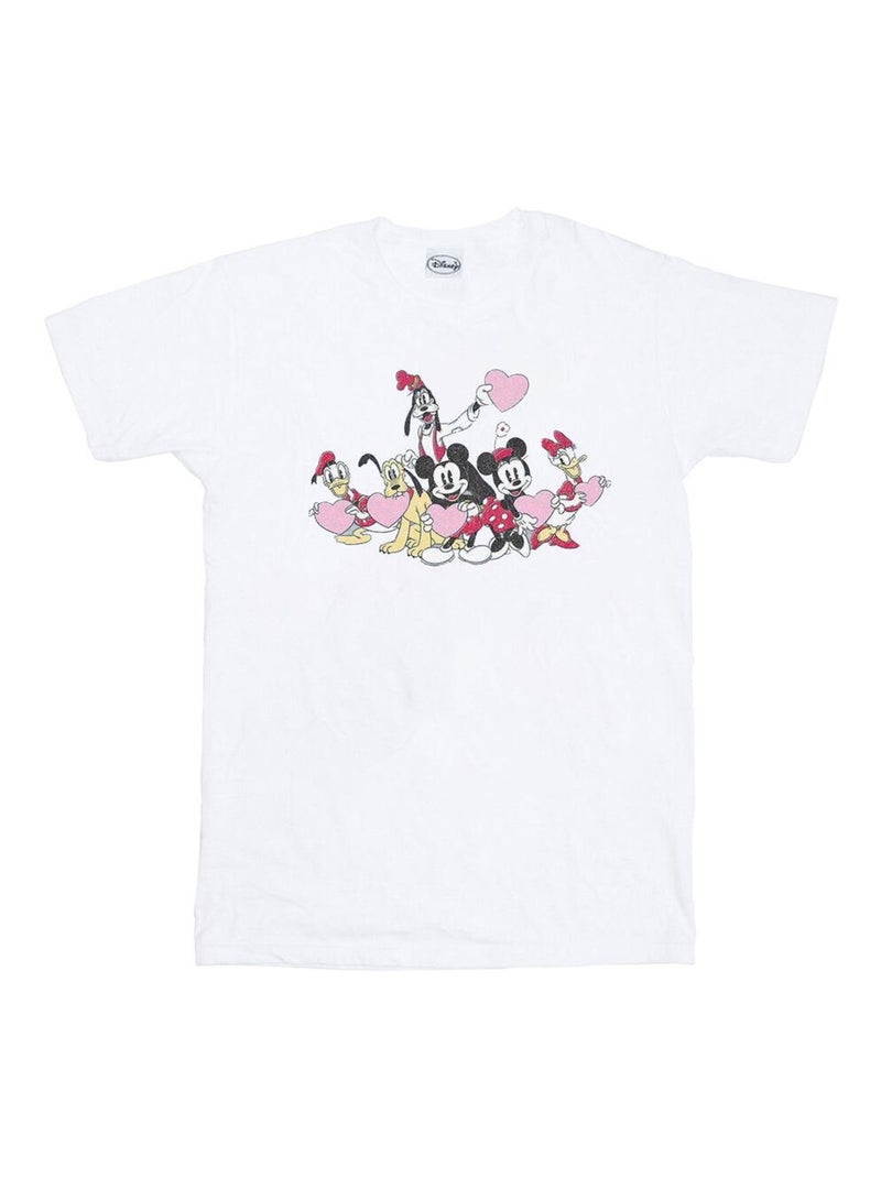 Disney - T-shirt LOVE FRIENDS Blanc - Kiabi