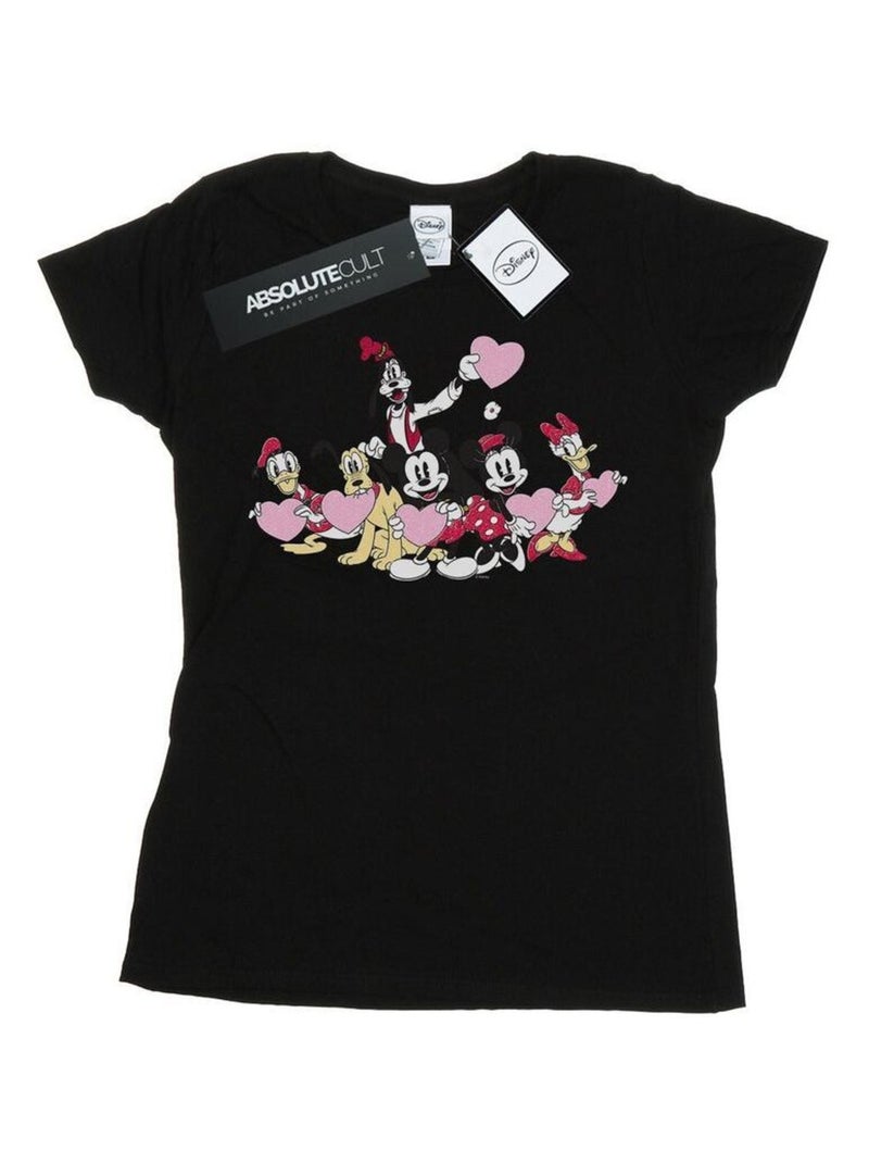 Disney - T-shirt LOVE FRIENDS Noir - Kiabi