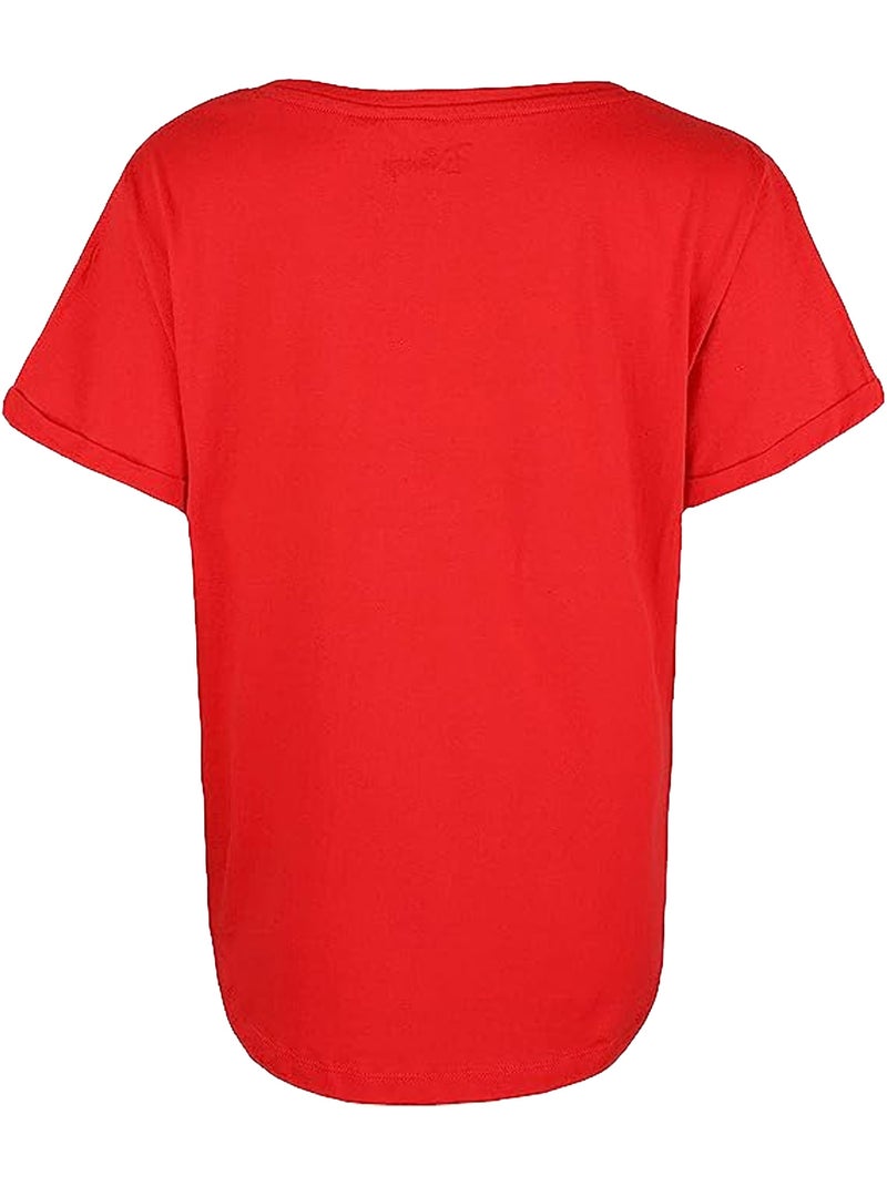 Disney - T-shirt LOVE HANDS Rouge - Kiabi