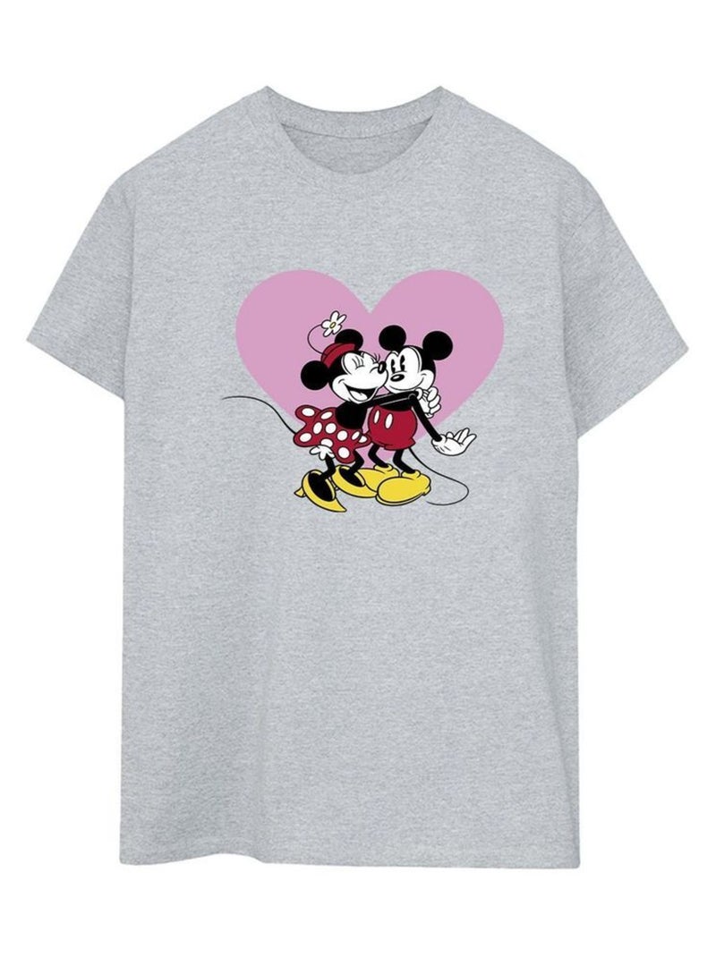 Disney - T-shirt LOVE LANGUAGES Gris chiné - Kiabi