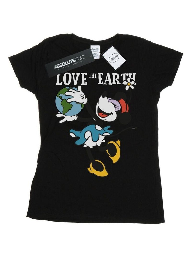 Disney - T-shirt LOVE THE EARTH Noir - Kiabi