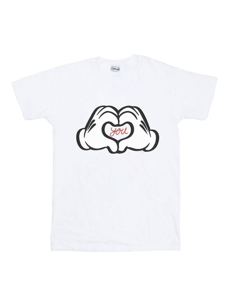Disney - T-shirt LOVES YOU Blanc - Kiabi