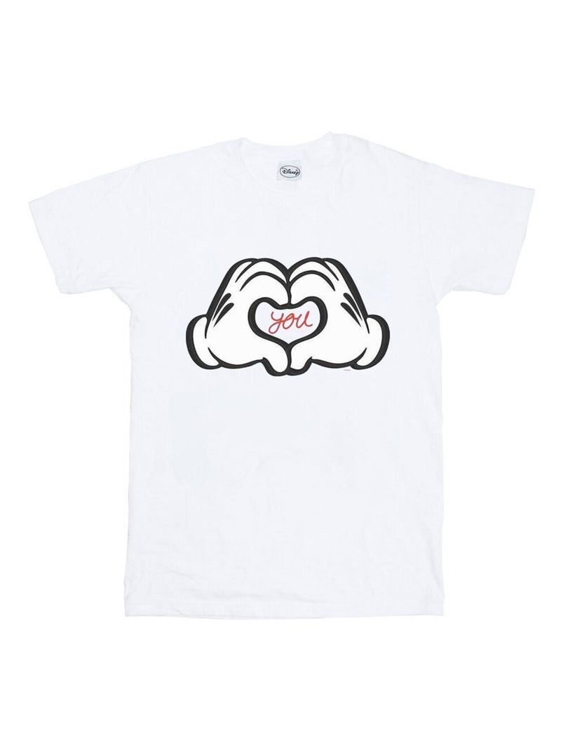 Disney - T-shirt LOVES YOU Blanc - Kiabi