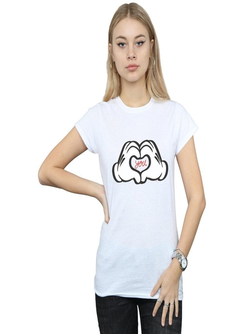 Disney - T-shirt LOVES YOU Blanc - Kiabi