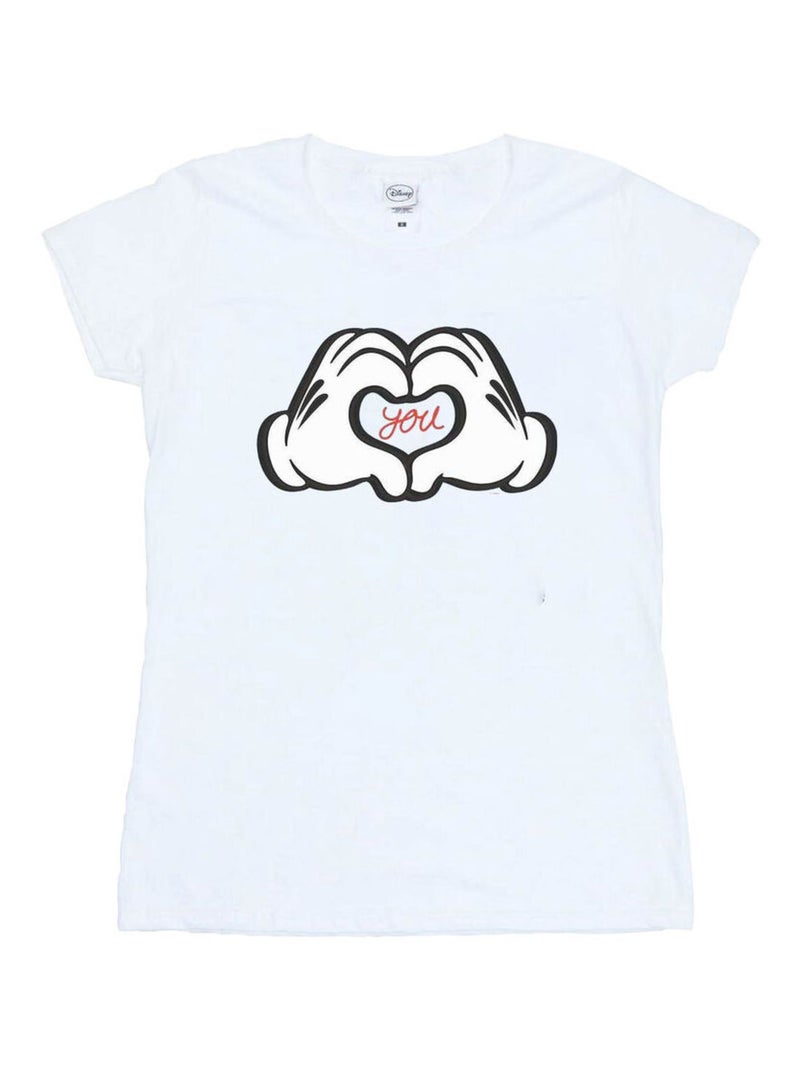 Disney - T-shirt LOVES YOU Blanc - Kiabi