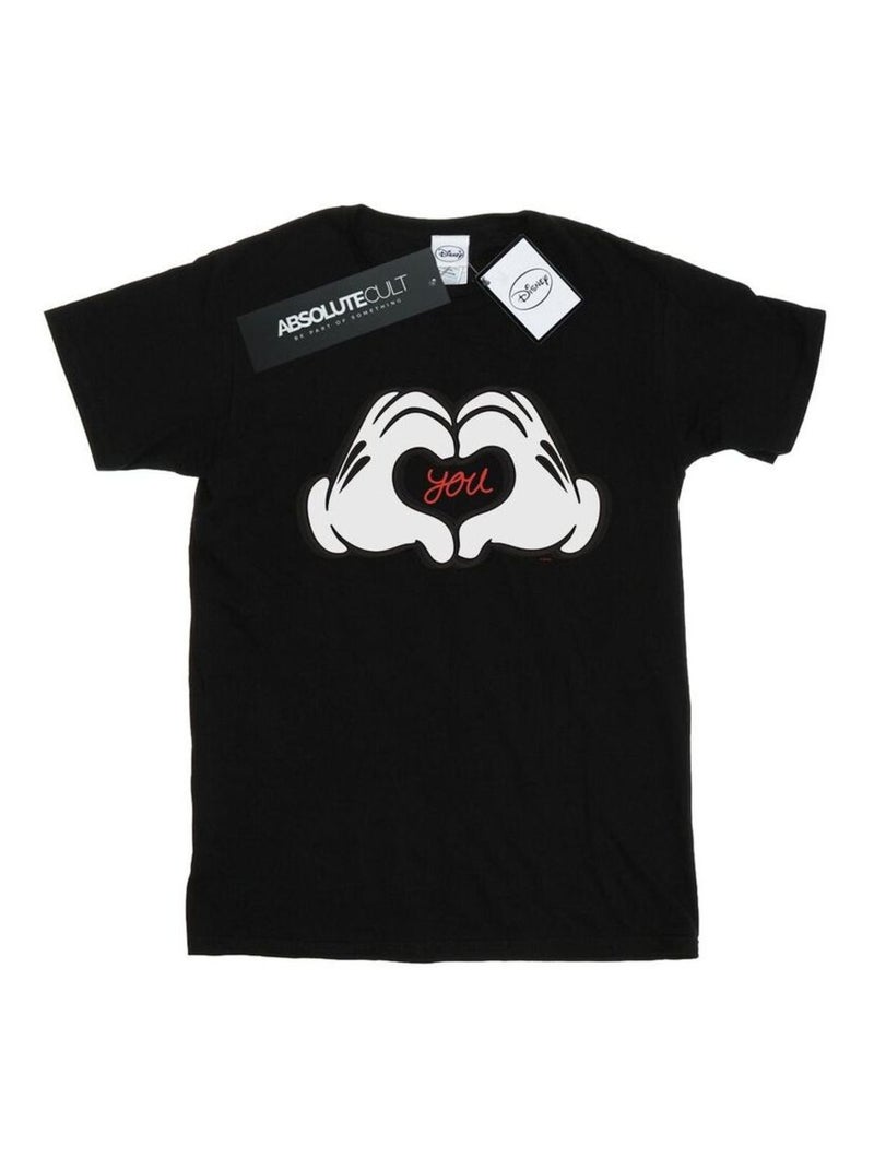 Disney - T-shirt LOVES YOU Noir - Kiabi