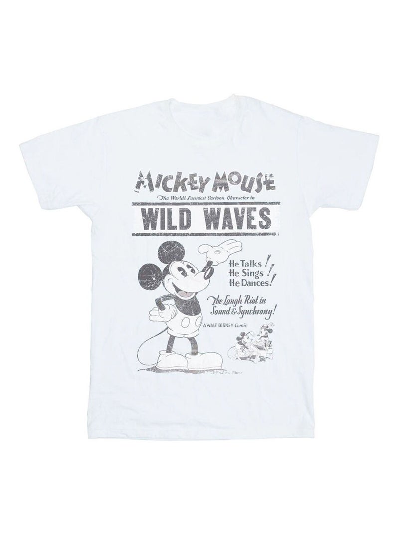 Disney - T-shirt MAKING WAVES Blanc - Kiabi