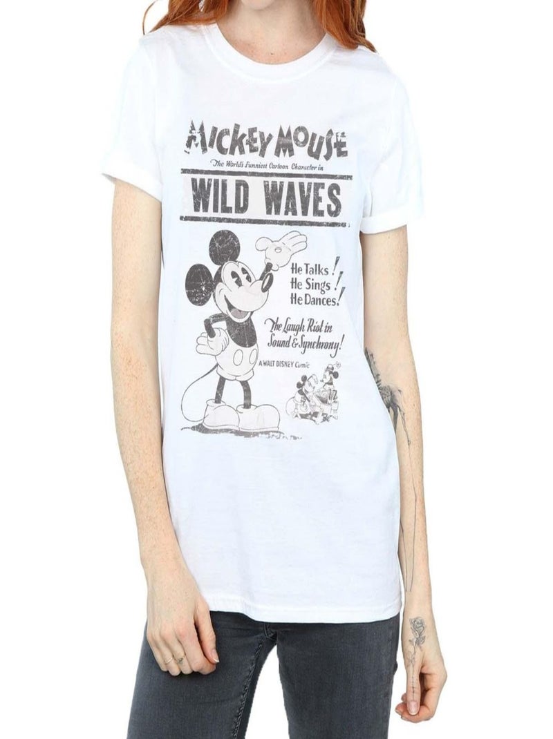 Disney - T-shirt MAKING WAVES Blanc - Kiabi