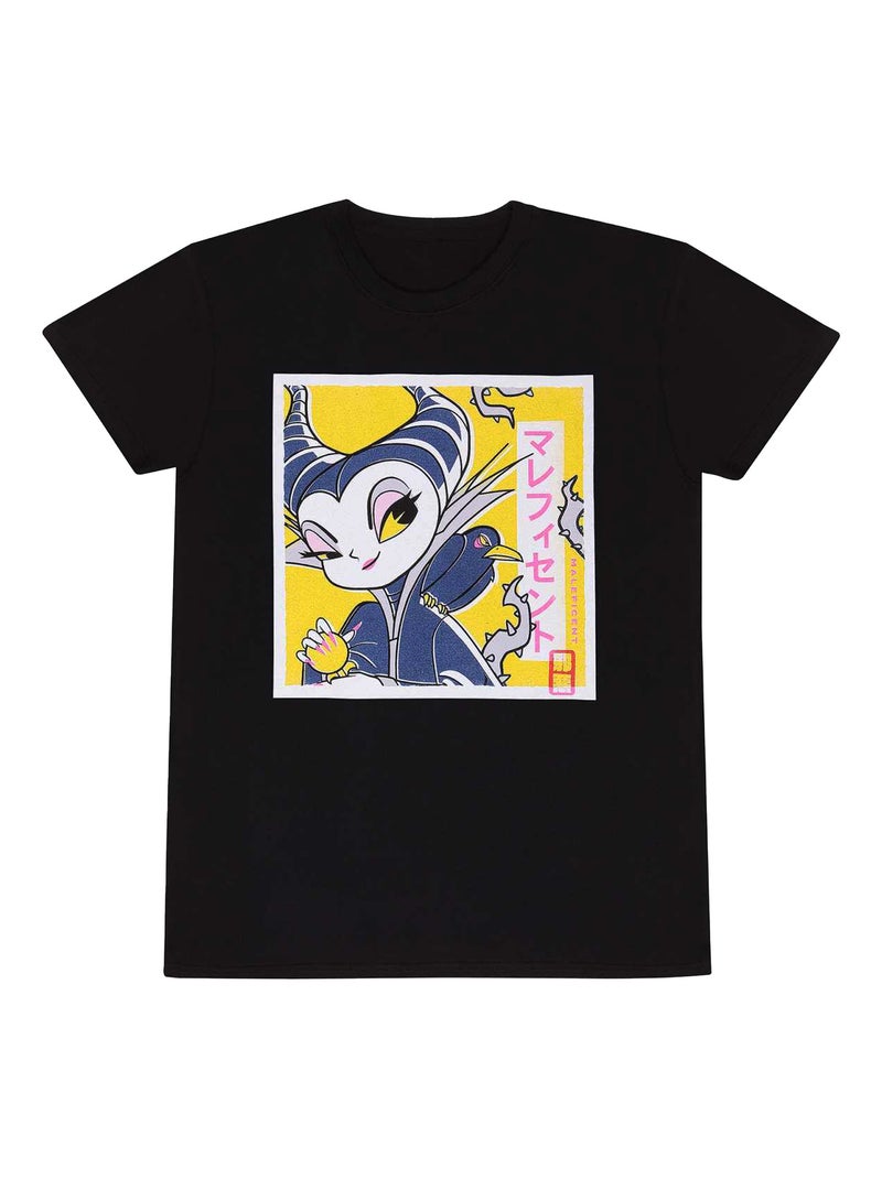 Disney - T-shirt MALEFICENT KAWAII Noir - Kiabi