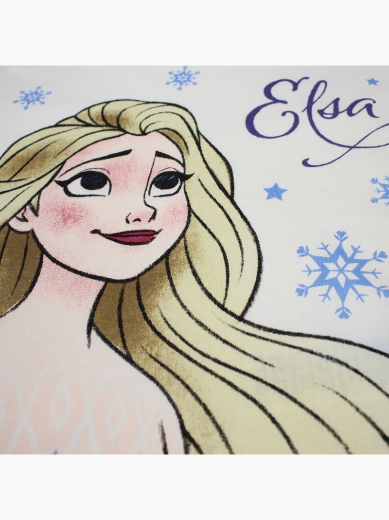 Disney - T-shirt manches courtes Fille La Reine des Neiges Blanc - Kiabi