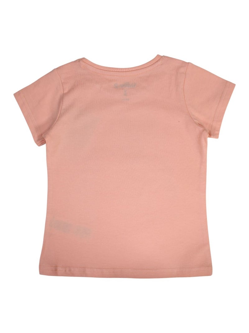 Disney - T-shirt manches courtes Fille Vaiana Rose - Kiabi