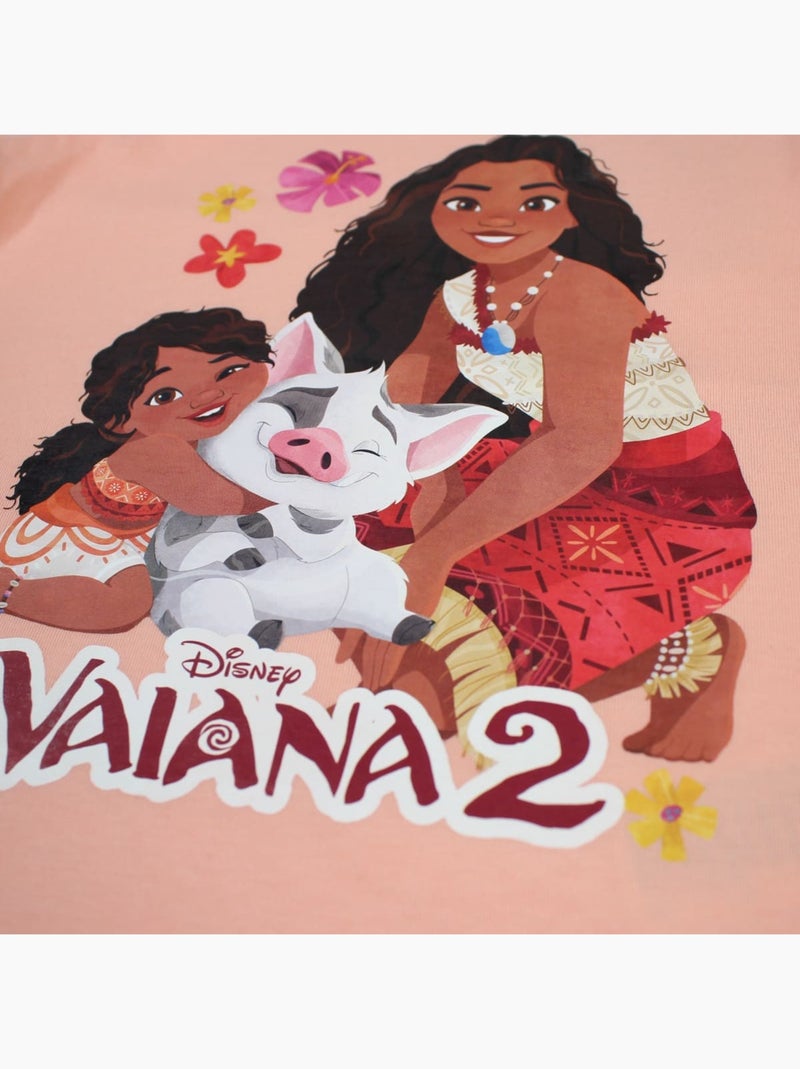 Disney - T-shirt manches courtes Fille Vaiana Rose - Kiabi